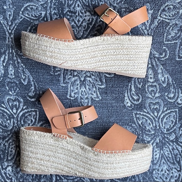 Soludos Minorca High Platform Sandal Nude Size 9 - Picture 9 of 13